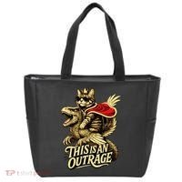 Goddammit Donut Funny Book Lover This Is An Outrage Tote Bag thumb 0