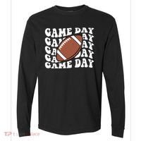 Game Day Football Fan Comfort Colors Heavyweight Long Sleeve T-Shirt thumb 0
