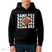 Game Day Football Fan Kids Hoodie thumb 4