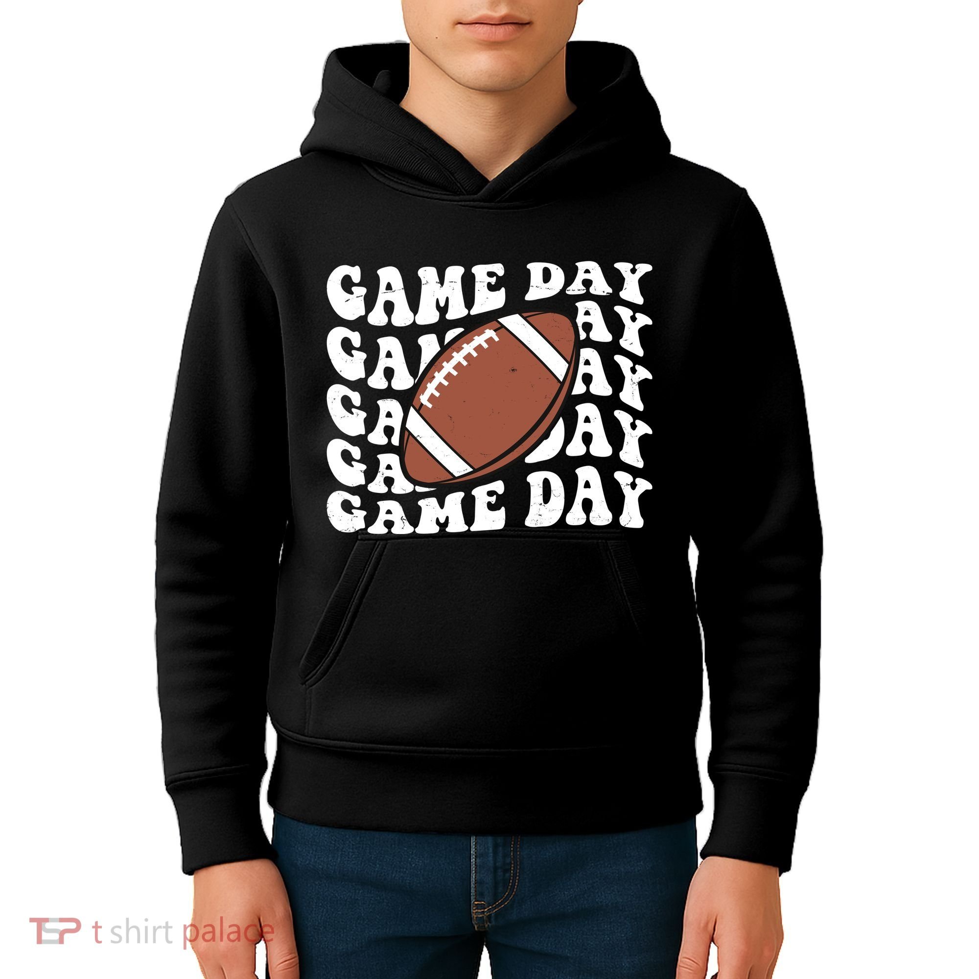 Game Day Football Fan Kids Hoodie