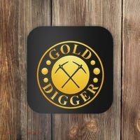 Gold Digger Gold Mining Gold Miner Coaster thumb 0