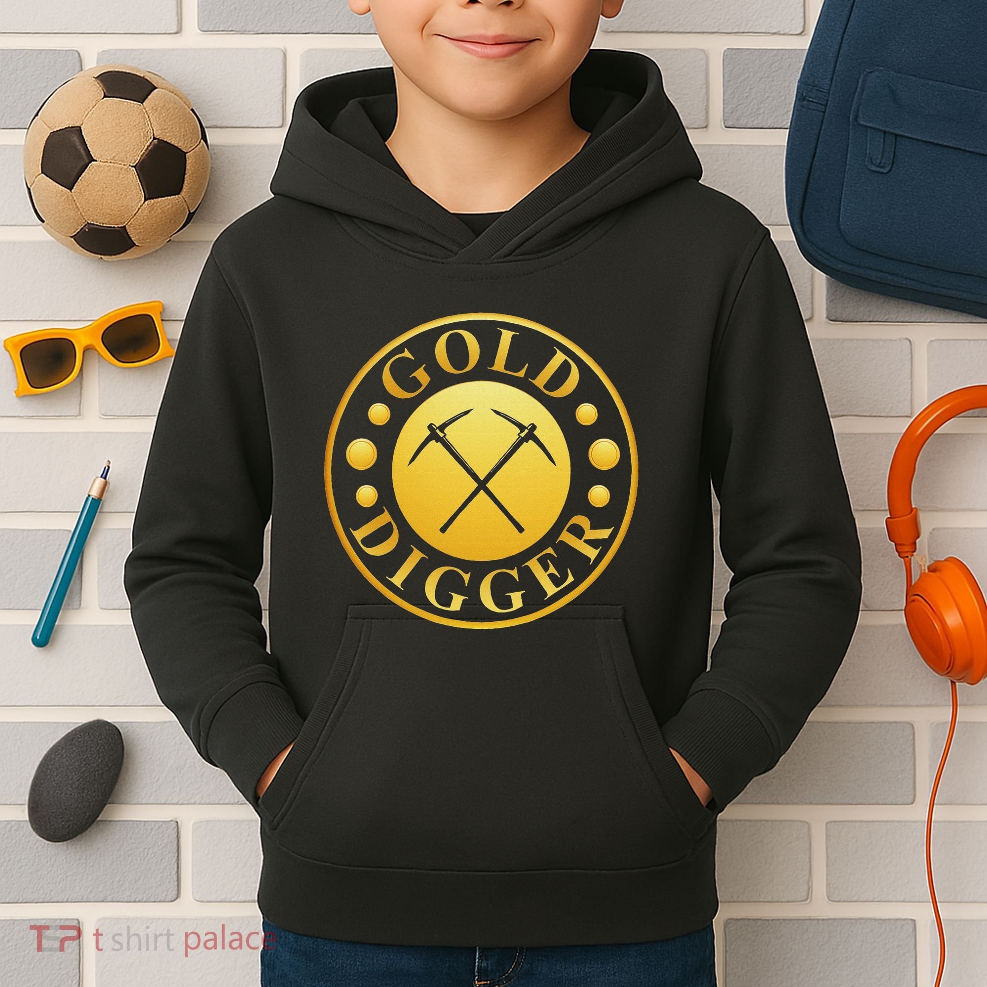 Gold Digger Gold Mining Gold Miner Kids Hoodie
