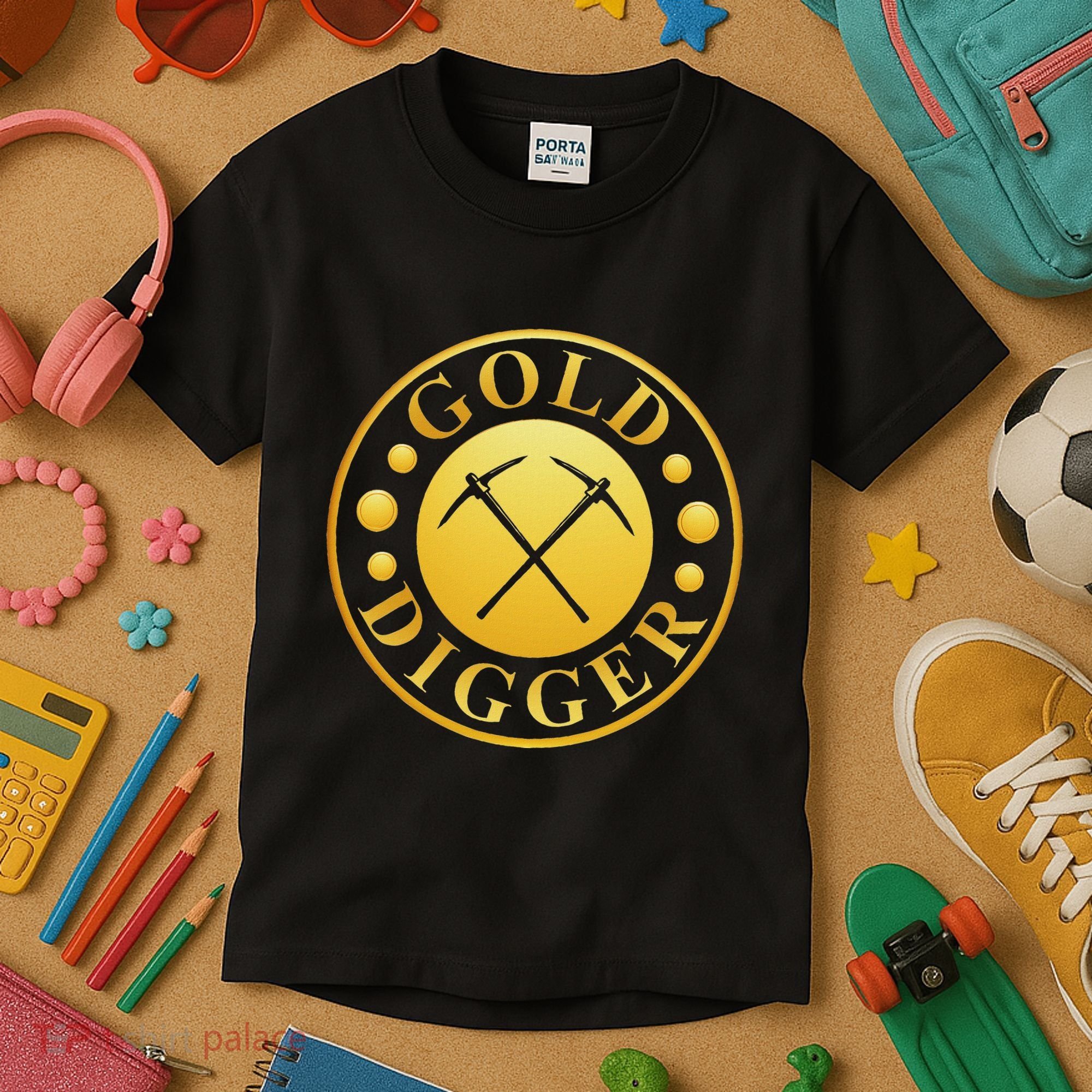Gold Digger Gold Mining Gold Miner Kids T-Shirt