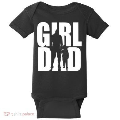 Girl Dad Baby Bodysuit