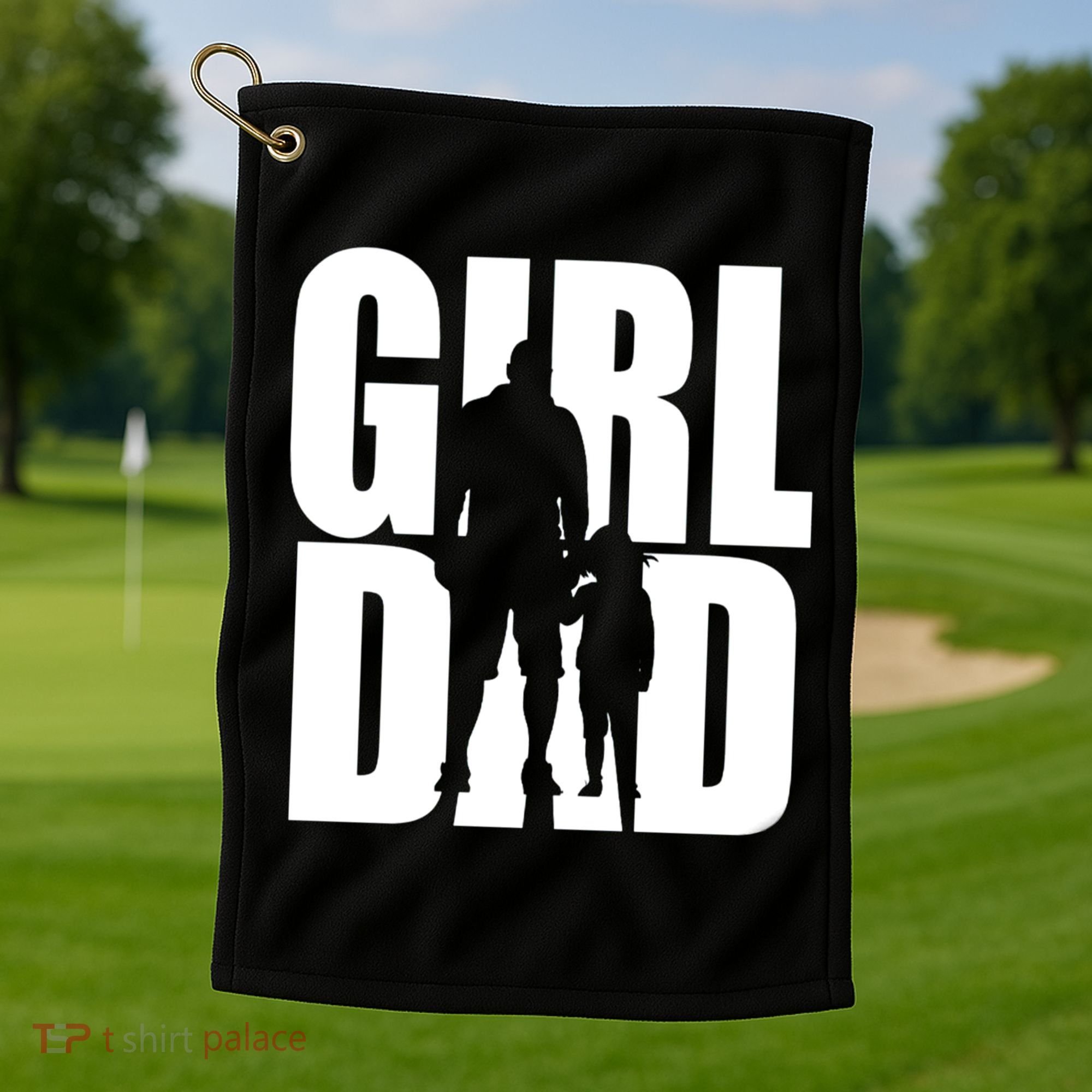 Girl Dad Golf Towel