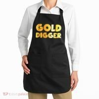 Gold Digger Geologist Pun Geology Geek Funny Costume Apron thumb 2