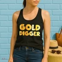 Gold Digger Geologist Pun Geology Geek Funny Costume Women's Tank Top thumb 2