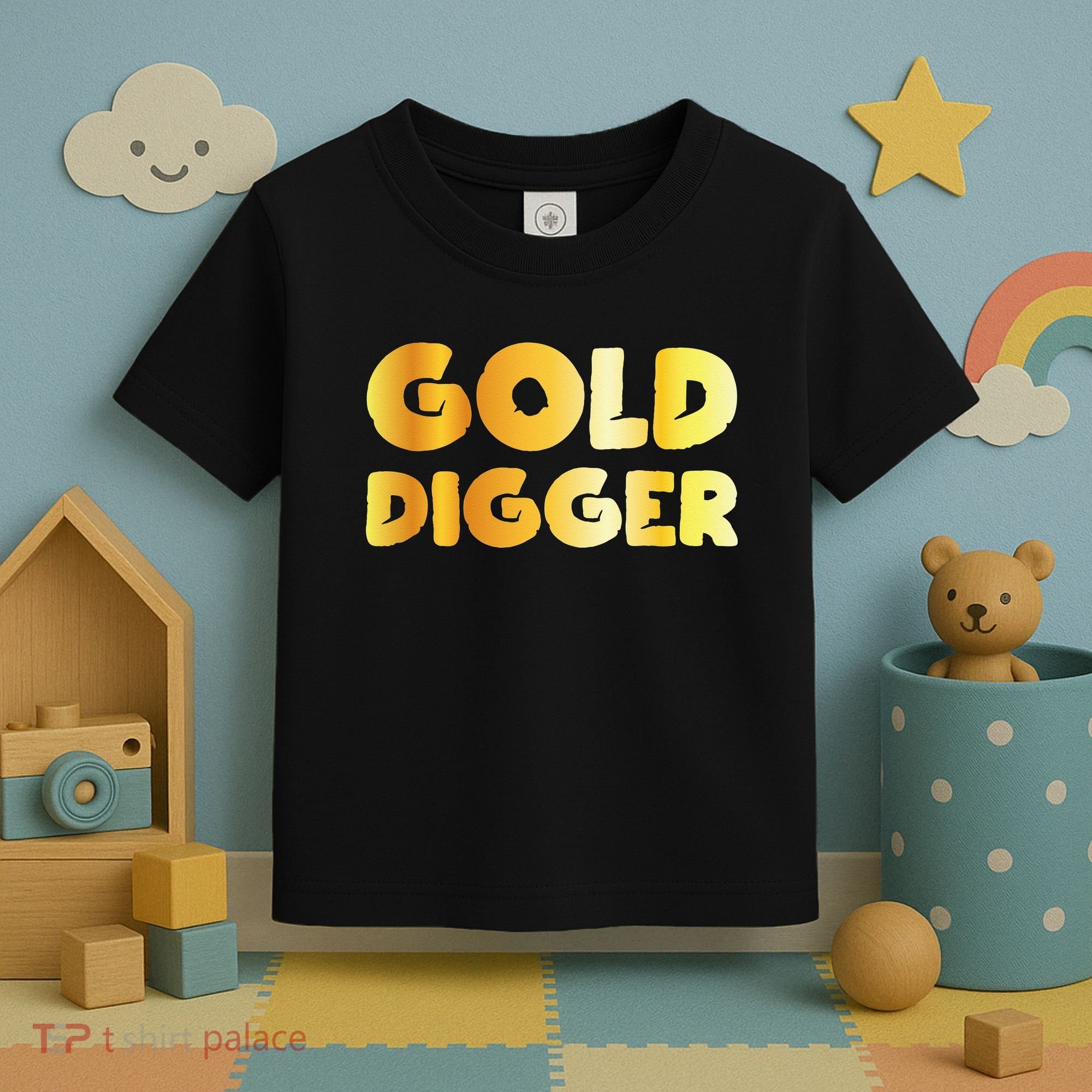 Gold Digger Geologist Pun Geology Geek Funny Costume Toddler T-Shirt