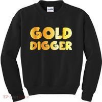 Gold Digger Geologist Pun Geology Geek Funny Costume Kids Sweatshirt thumb 0