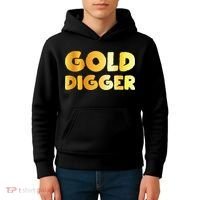 Gold Digger Geologist Pun Geology Geek Funny Costume Kids Hoodie thumb 4