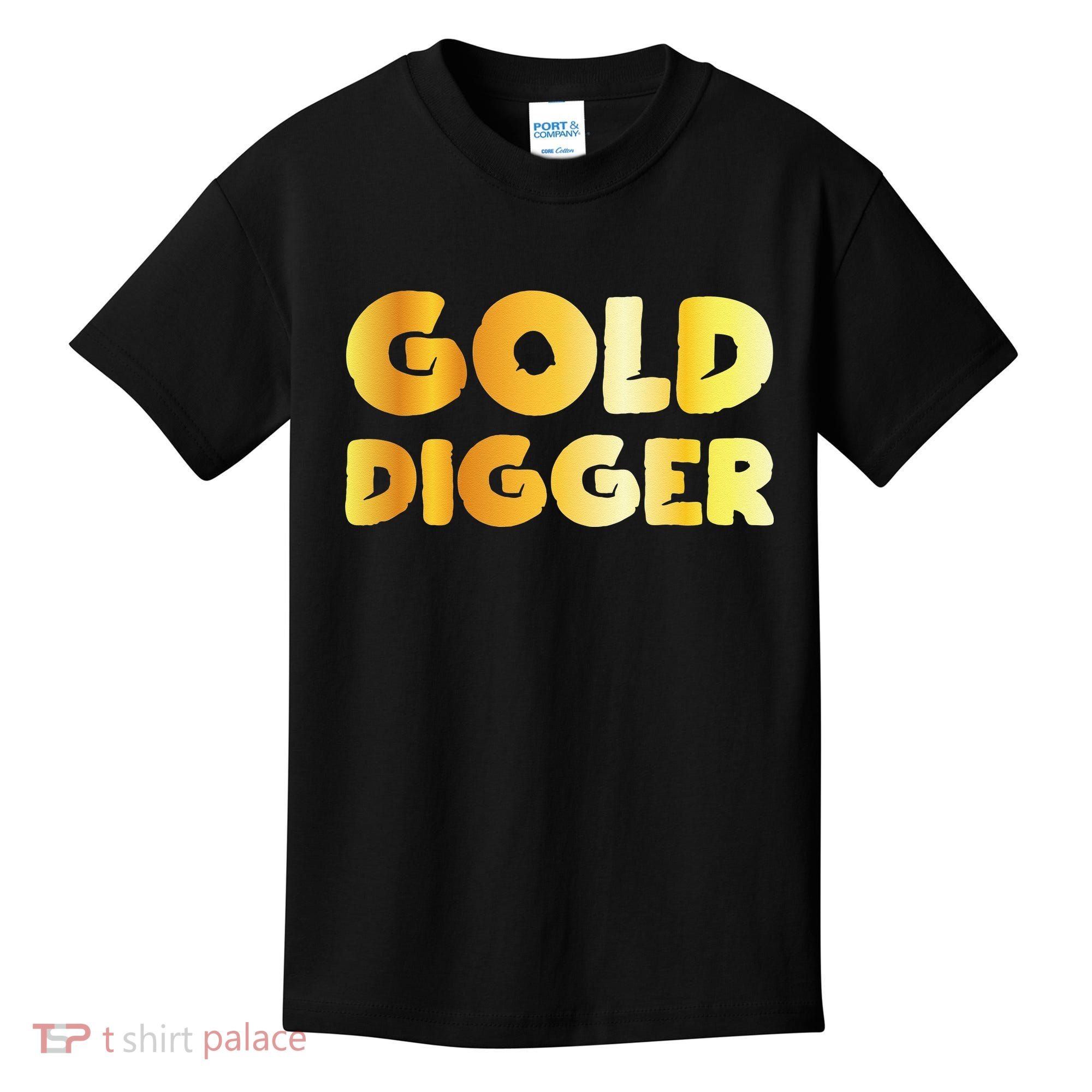 Gold Digger Geologist Pun Geology Geek Funny Costume Kids T-Shirt