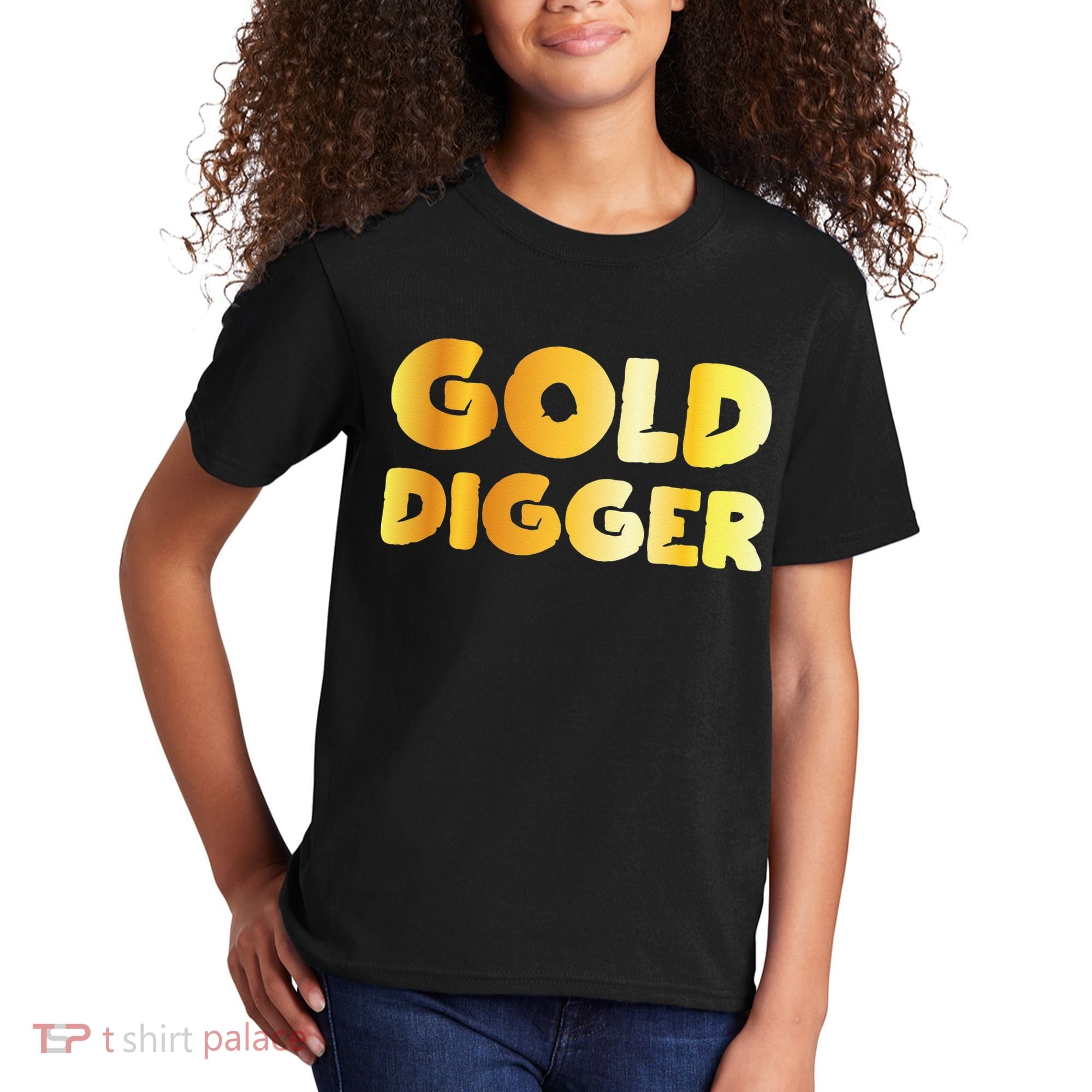 Gold Digger Geologist Pun Geology Geek Funny Costume Kids T-Shirt