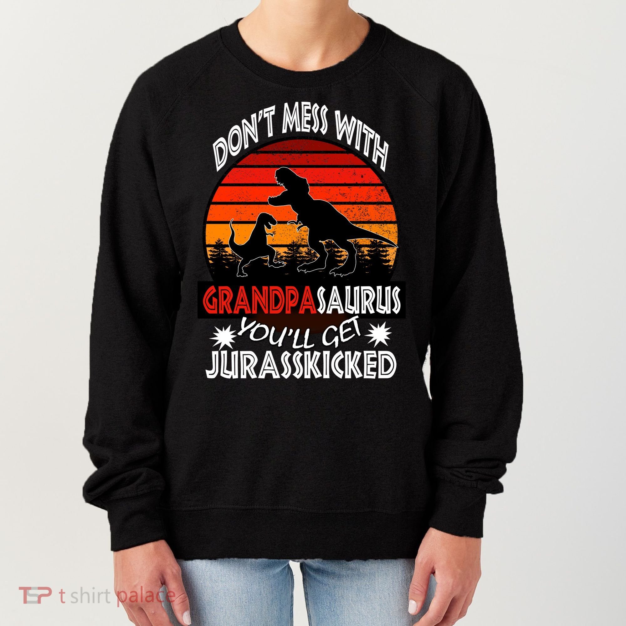 Grandpa Dinosaur Women's Sweatshirt