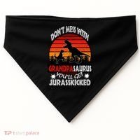 Grandpa Dinosaur USA-Made Doggie Bandana thumb 0