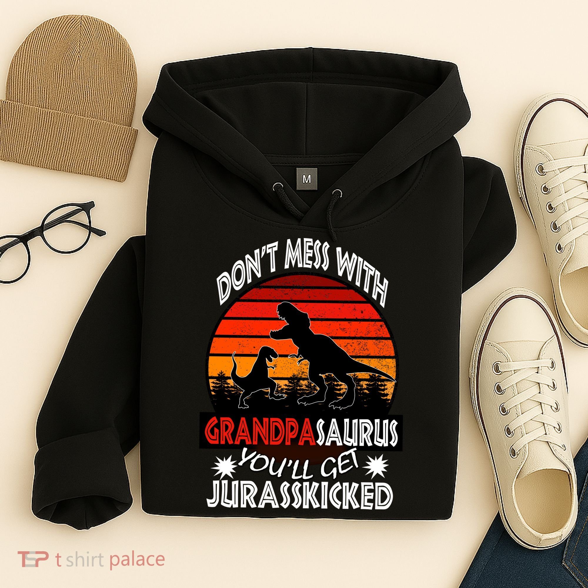 Grandpa Dinosaur Hoodie