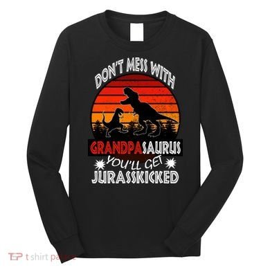 Grandpa Dinosaur Long Sleeve Shirt