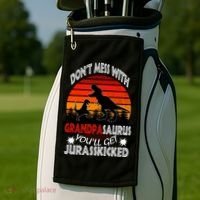Grandpa Dinosaur Golf Towel thumb 2
