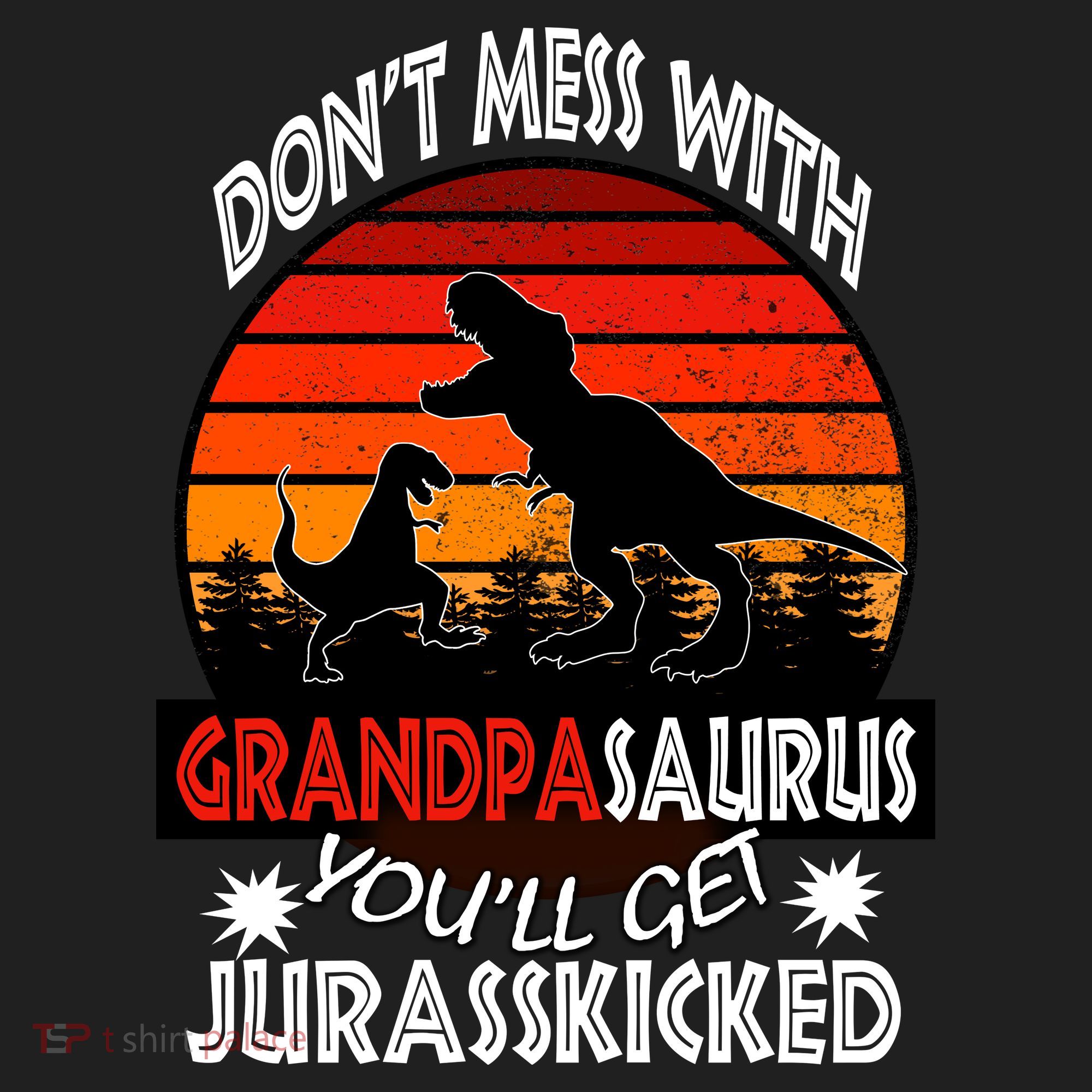 Grandpa Dinosaur Golf Towel