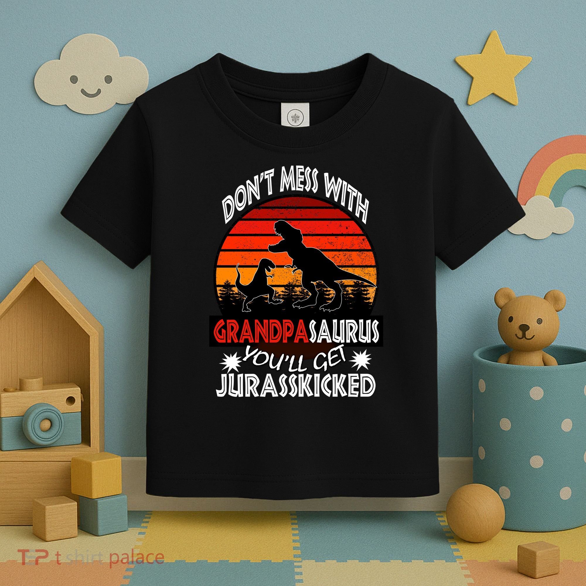 Grandpa Dinosaur Toddler T-Shirt
