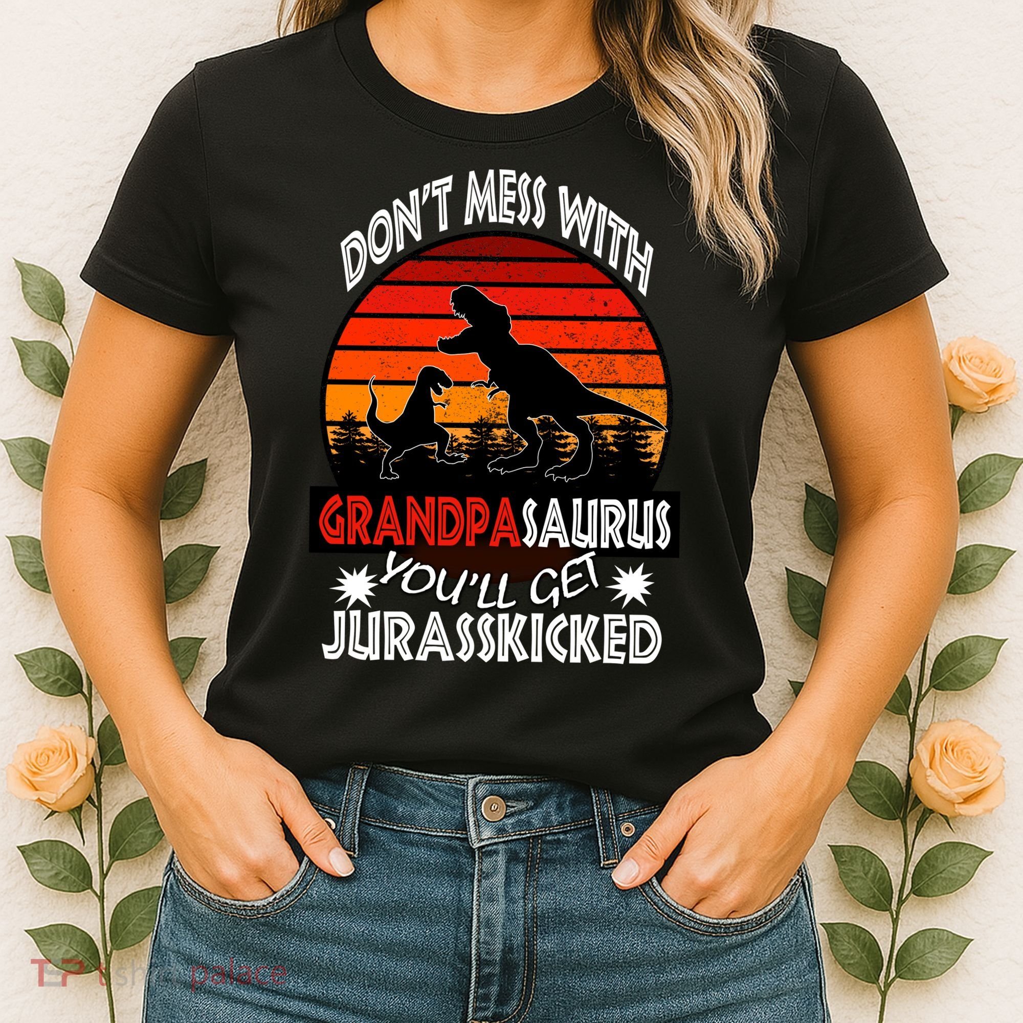 Grandpa Dinosaur Women's T-Shirt