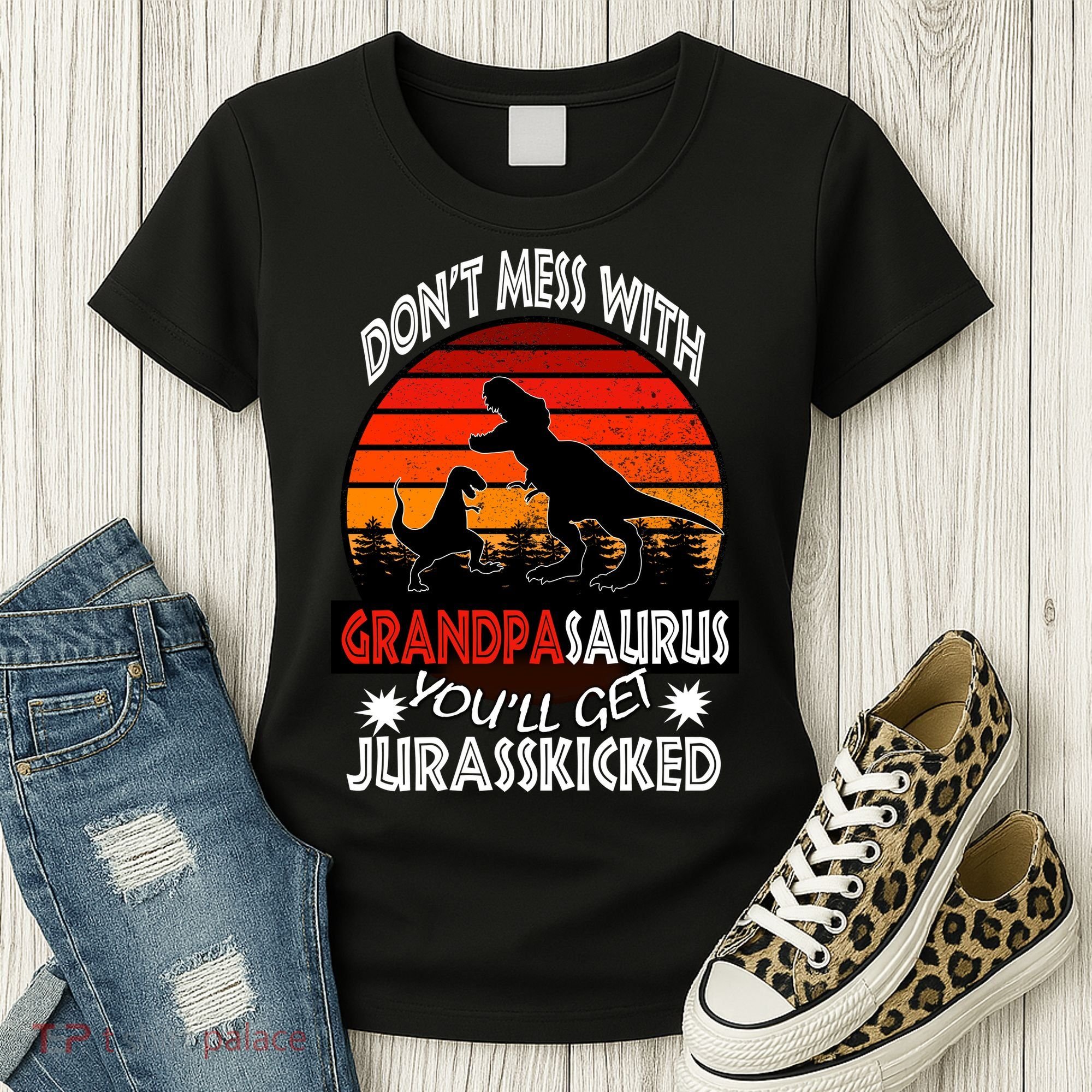 Grandpa Dinosaur Women's T-Shirt