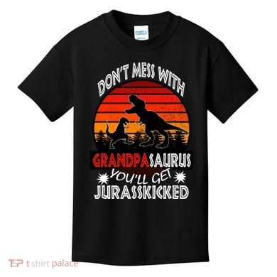Grandpa Dinosaur Kids T-Shirt