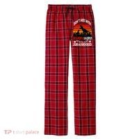 Grandpa Dinosaur Men's Flannel Plaid Pajama Pants thumb 0
