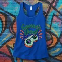Gamer Dad Gaming Father FatherS Day Video Games Funny Gift Women's Tank Top thumb 3