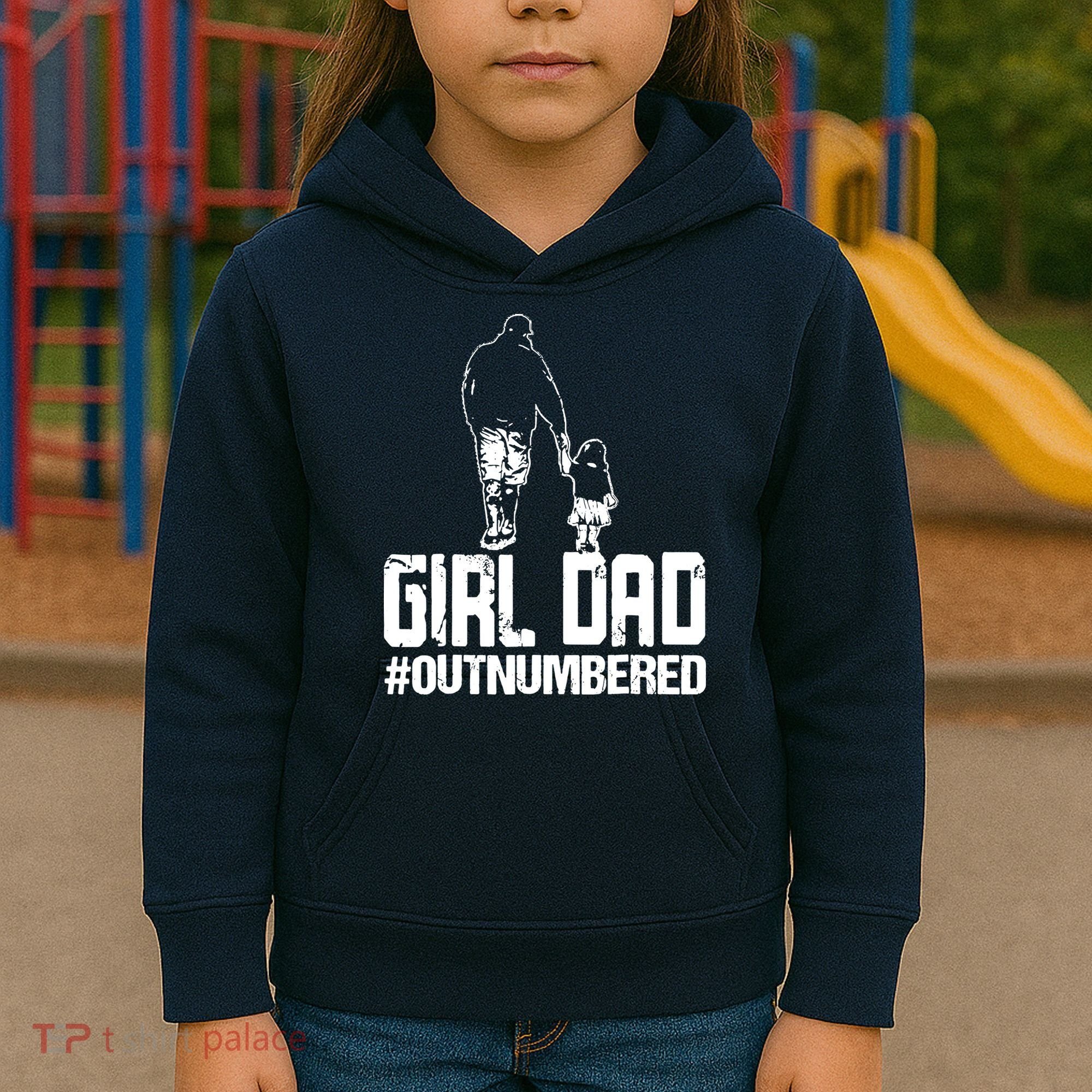 Girl Dad Kids Hoodie