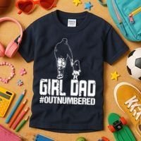 Girl Dad Kids T-Shirt thumb 3