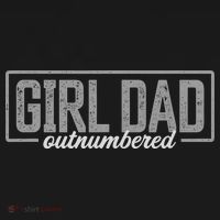 Girl Dad Gift For Men Fathers Day Outnumbered Girl Dad T-Shirt thumb 7