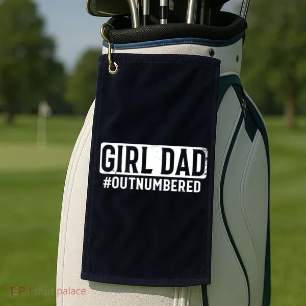 Girl Dad Golf Towel