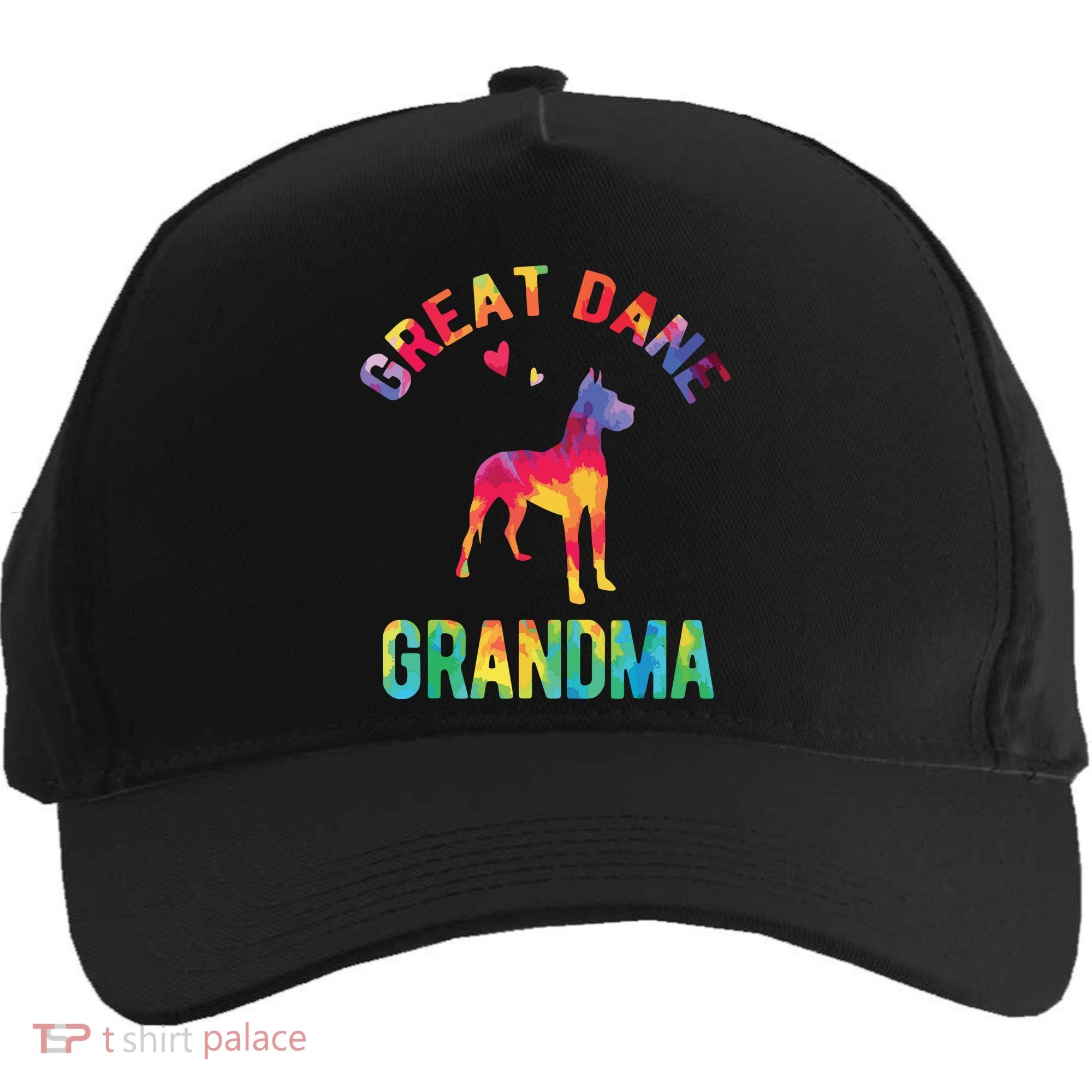 Great Dane Grandma Great Dane Nana Great Dane Dog Lover Five-Panel Snapback Cap