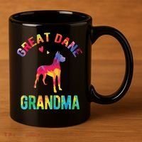 Great Dane Grandma Great Dane Nana Great Dane Dog Lover 11oz C Handle Ceramic Mug thumb 3