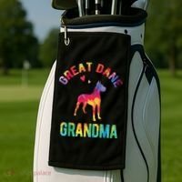Great Dane Grandma Great Dane Nana Great Dane Dog Lover Golf Towel thumb 2