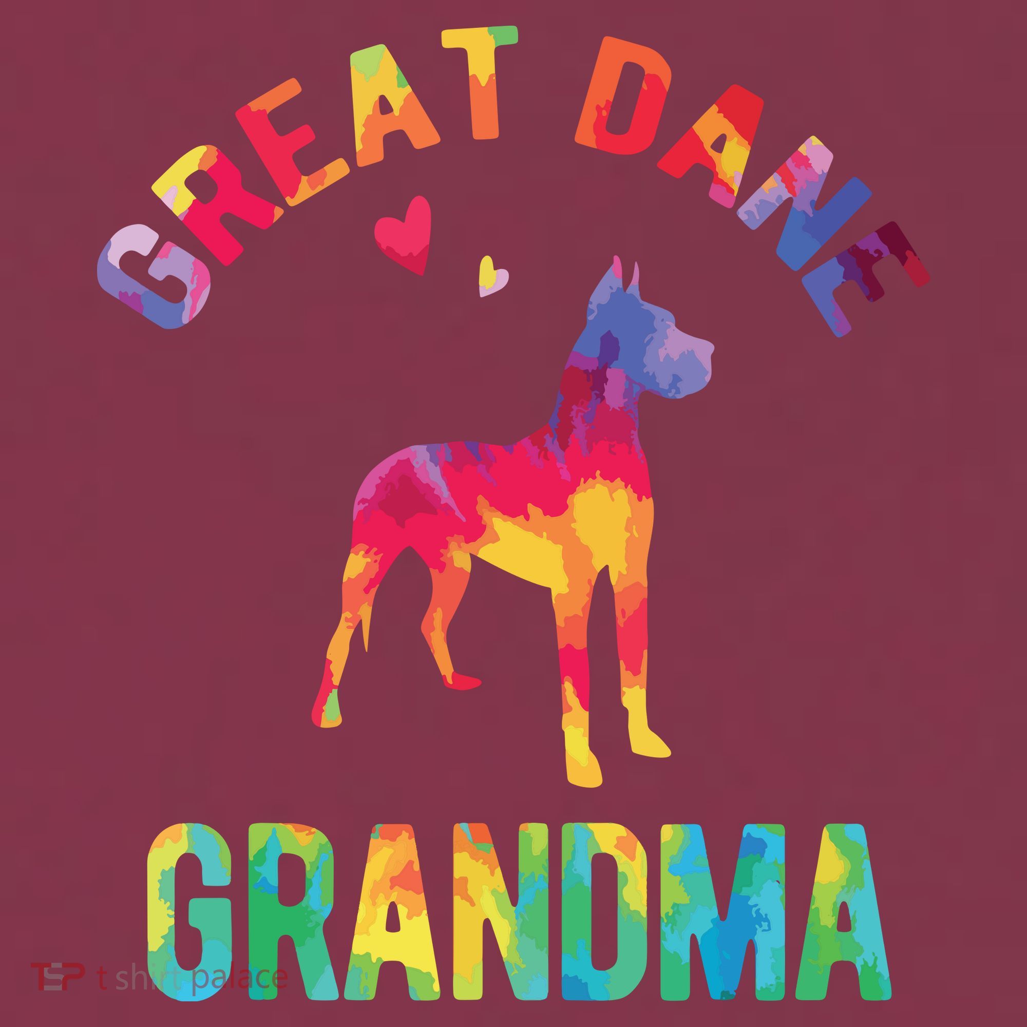 Great Dane Grandma Great Dane Nana Great Dane Dog Lover 16oz Travel Tumbler
