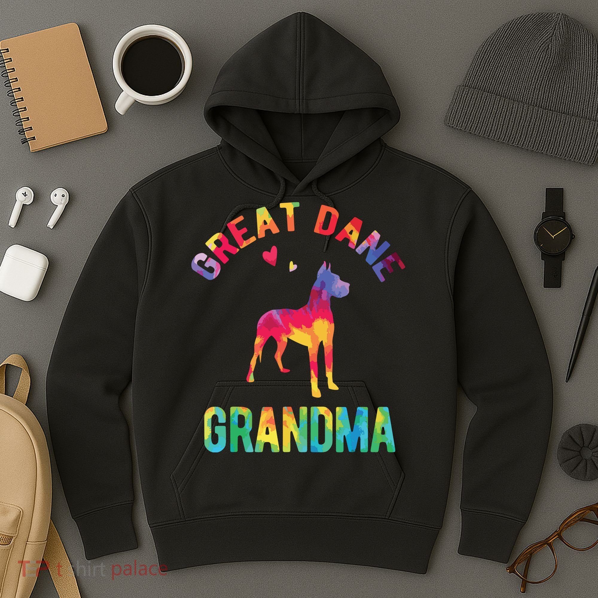 Great Dane Grandma Great Dane Nana Great Dane Dog Lover Hoodie