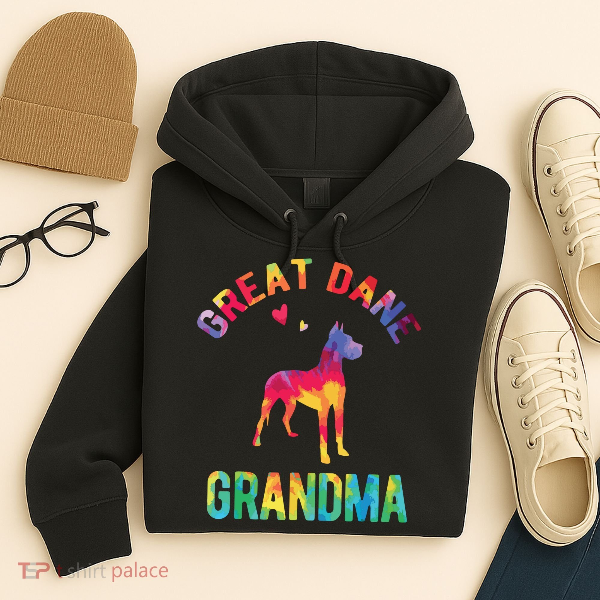 Great Dane Grandma Great Dane Nana Great Dane Dog Lover Hoodie