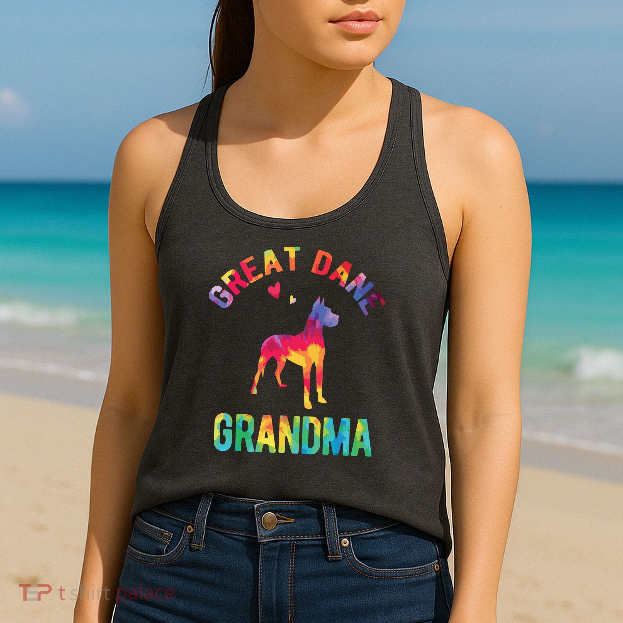 Great Dane Grandma Great Dane Nana Great Dane Dog Lover Women's Tank Top