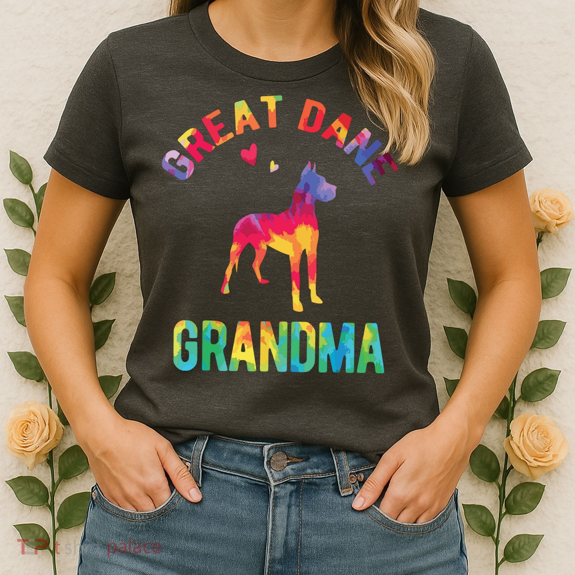 Great Dane Grandma Great Dane Nana Great Dane Dog Lover Women's T-Shirt