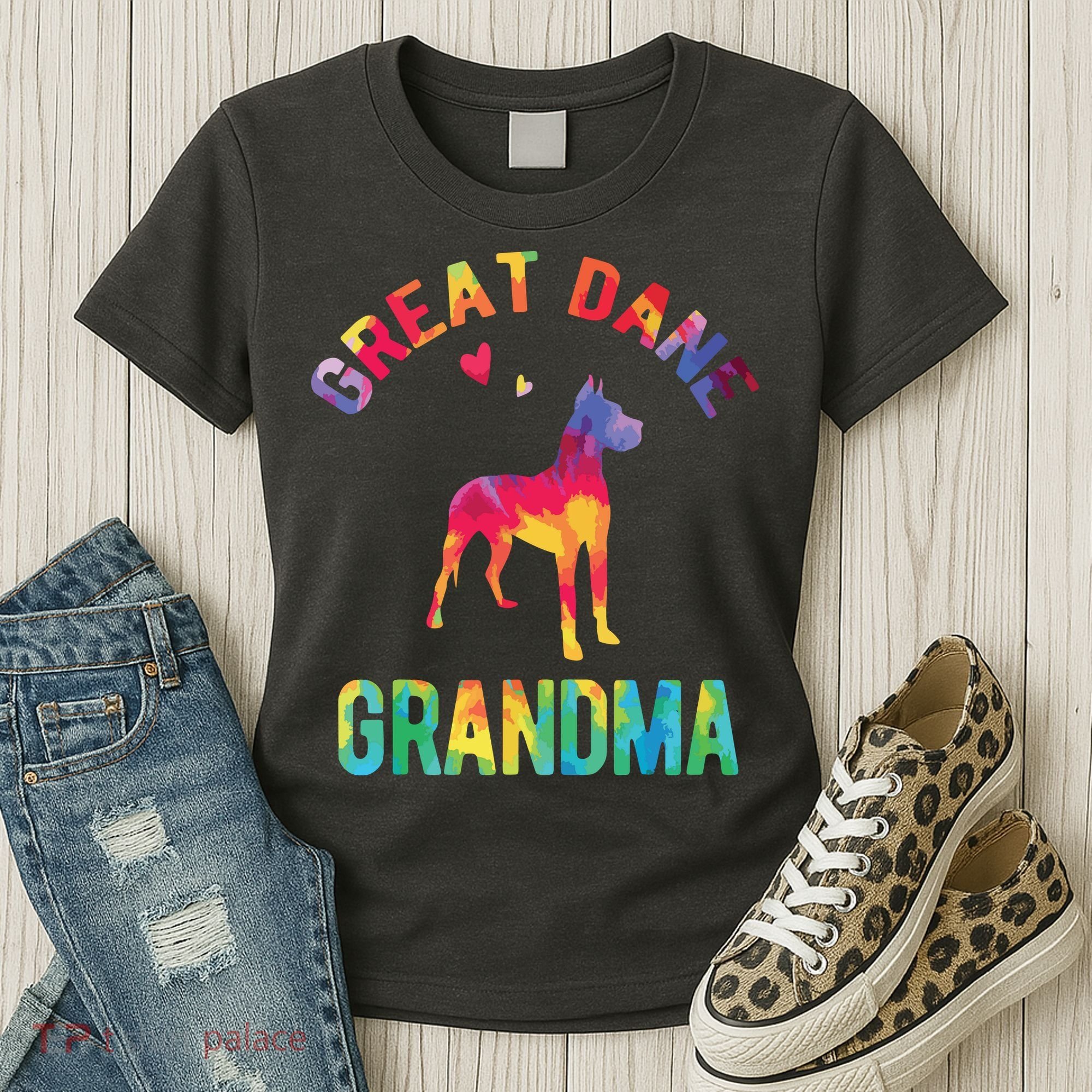 Great Dane Grandma Great Dane Nana Great Dane Dog Lover Women's T-Shirt