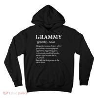 Grammy Definition Grandma Funny Grandmother Tall Hoodie thumb 0