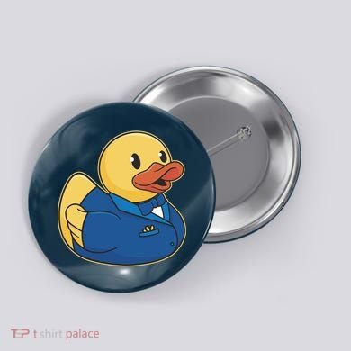 Groom Duck Button