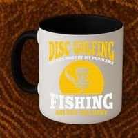 Great Disc Golf And Fishing Gift Coffee Mug thumb 2