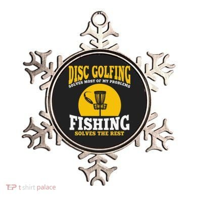 Great Disc Golf And Fishing Gift Ornament