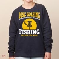 Great Disc Golf And Fishing Gift Women's Sweatshirt thumb 0