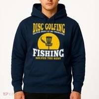 Great Disc Golf And Fishing Gift Hoodie thumb 2