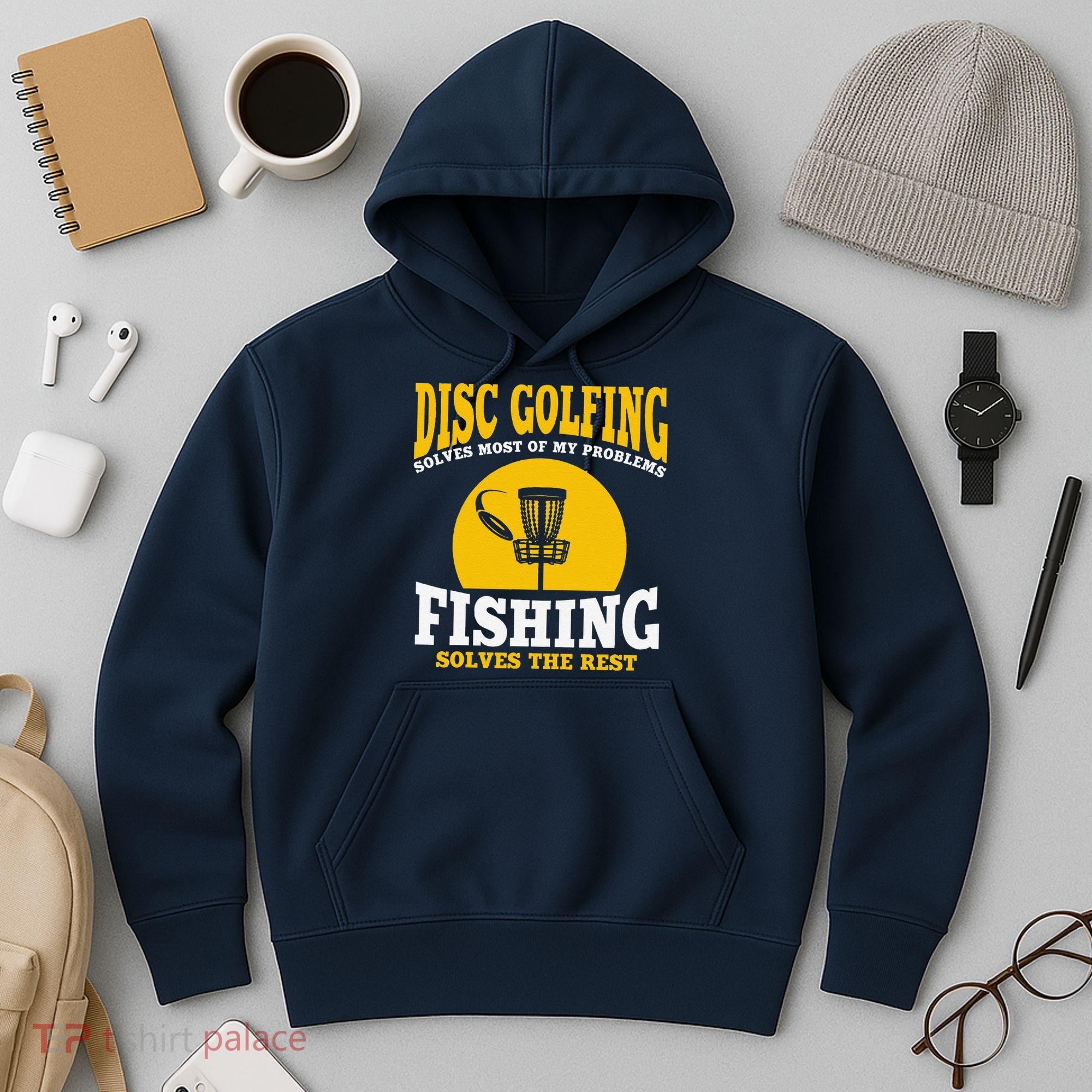 Great Disc Golf And Fishing Gift Hoodie