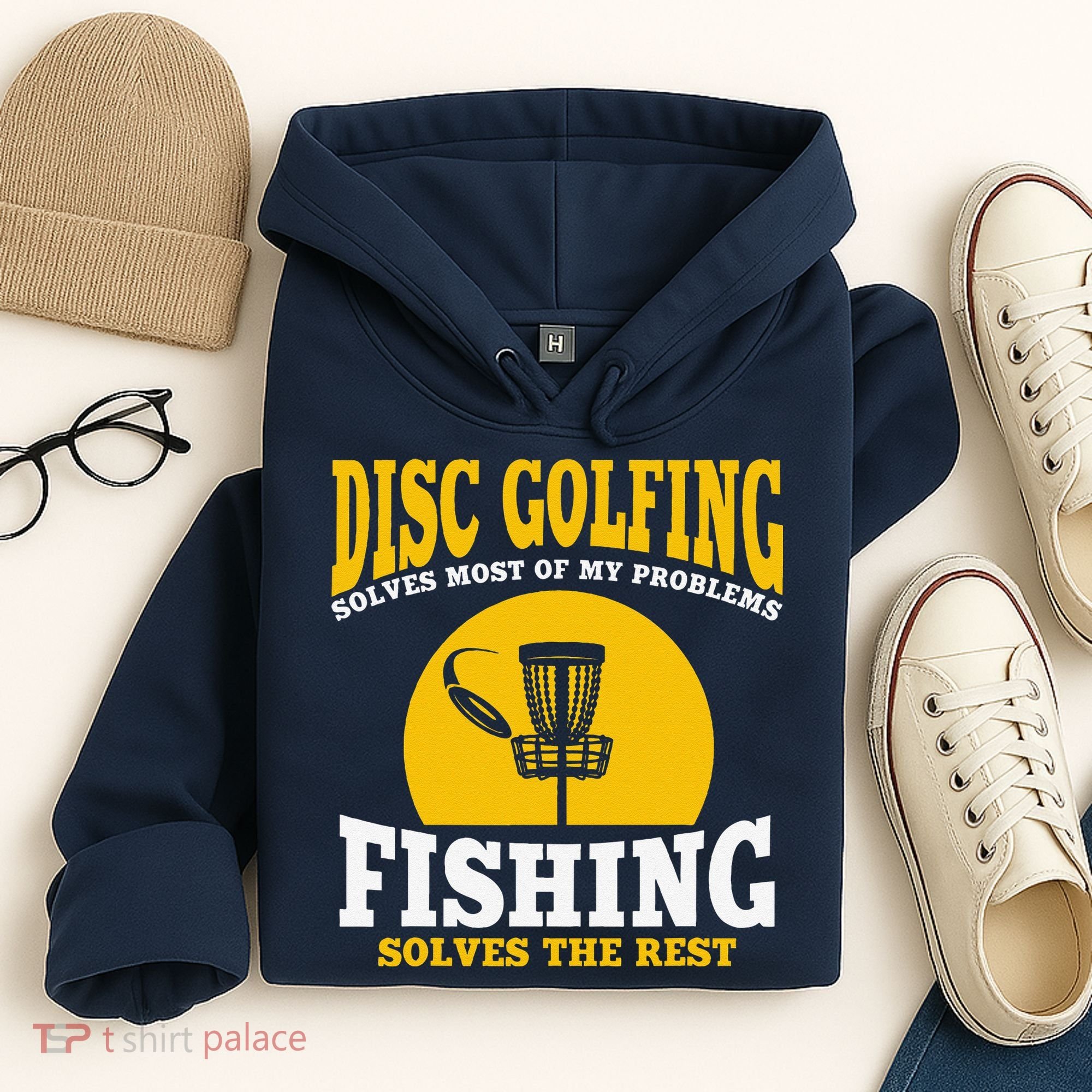 Great Disc Golf And Fishing Gift Hoodie