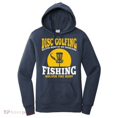 Great Disc Golf And Fishing Gift Women's Hoodie